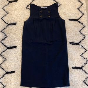 DVF navy sailor style shift dress. Lightly worn